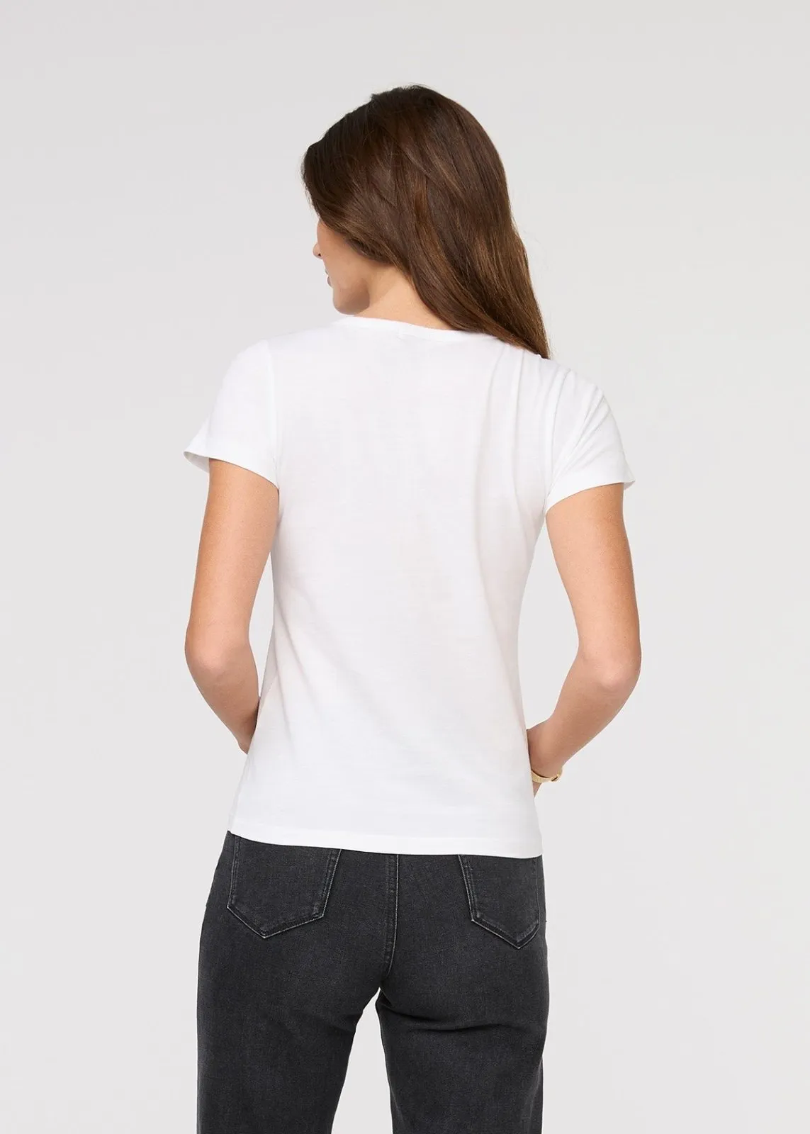 PurePima Slim Crew - White sold by DUER product image thumbnail 4