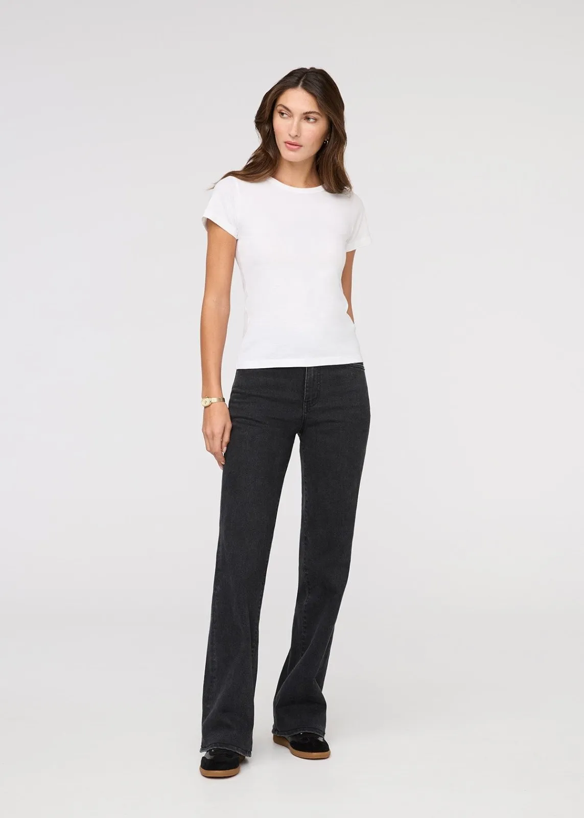 PurePima Slim Crew - White sold by DUER product image thumbnail 2