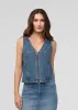 Performance Denim Zip Front Vest sold by DUER