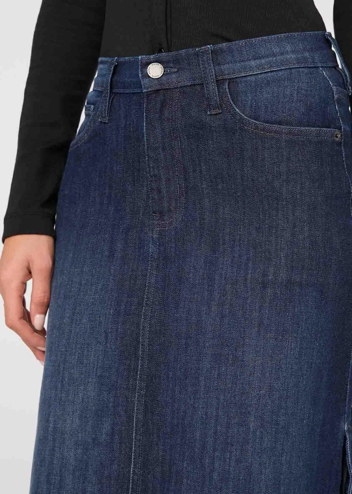 Performance Denim Slit Skirt - Dark Stone sold by DUER product image thumbnail 5