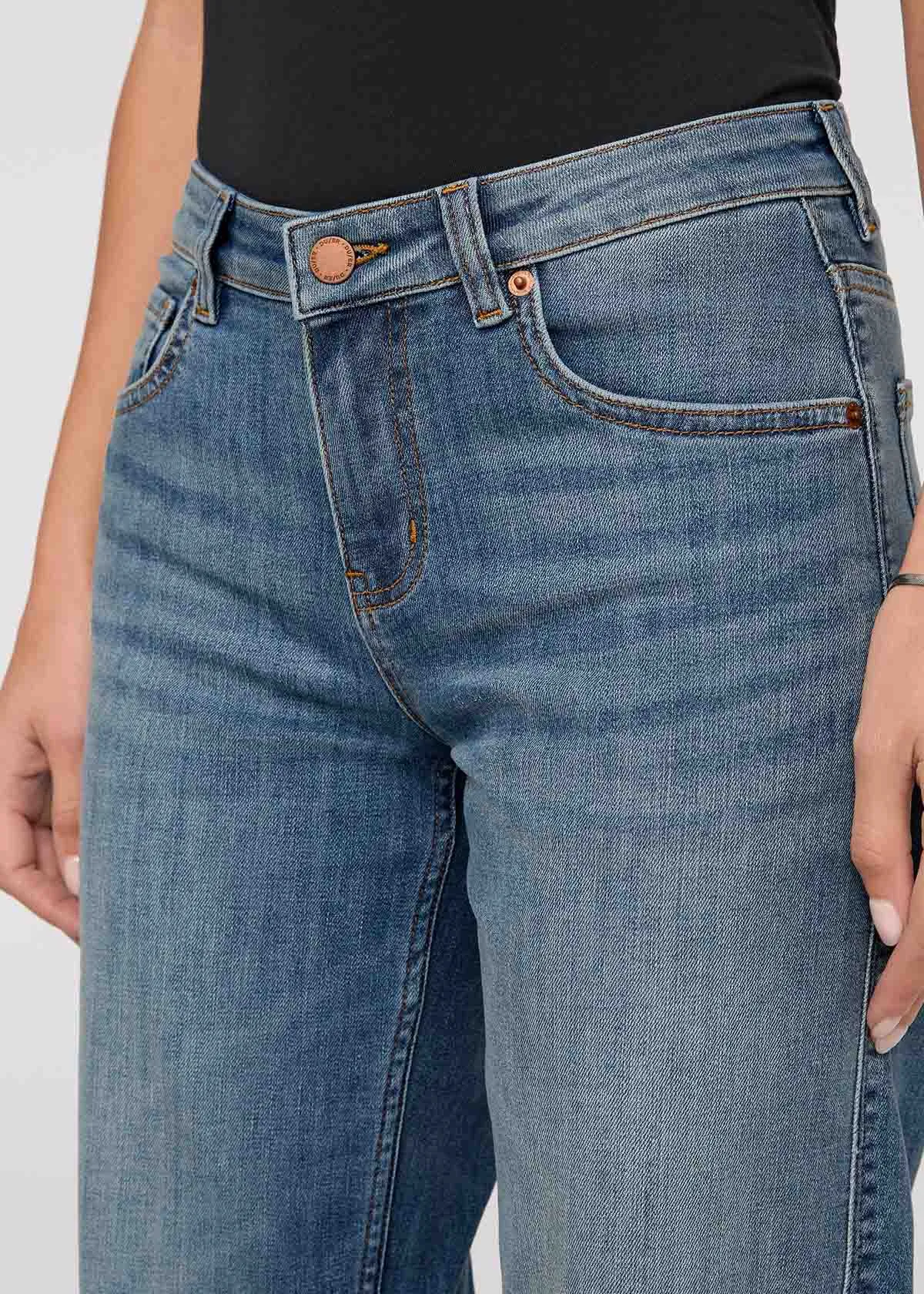 Performance Denim Mid Rise Straight - Blue Ash sold by DUER product image thumbnail 5