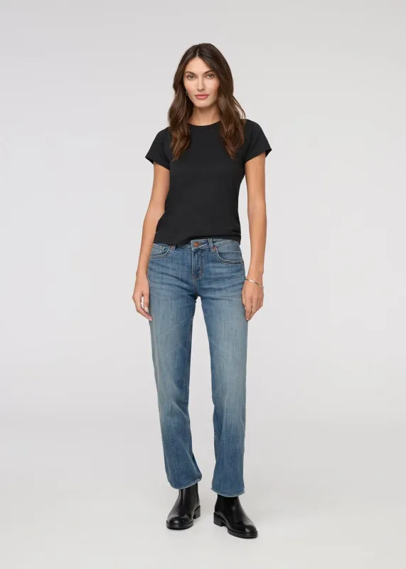 Performance Denim Mid Rise Straight - Blue Ash sold by DUER