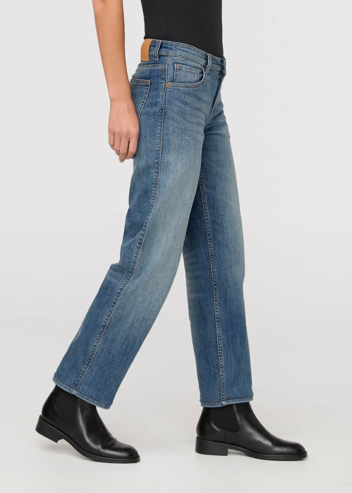 Performance Denim Mid Rise Straight - Blue Ash sold by DUER product image thumbnail 3