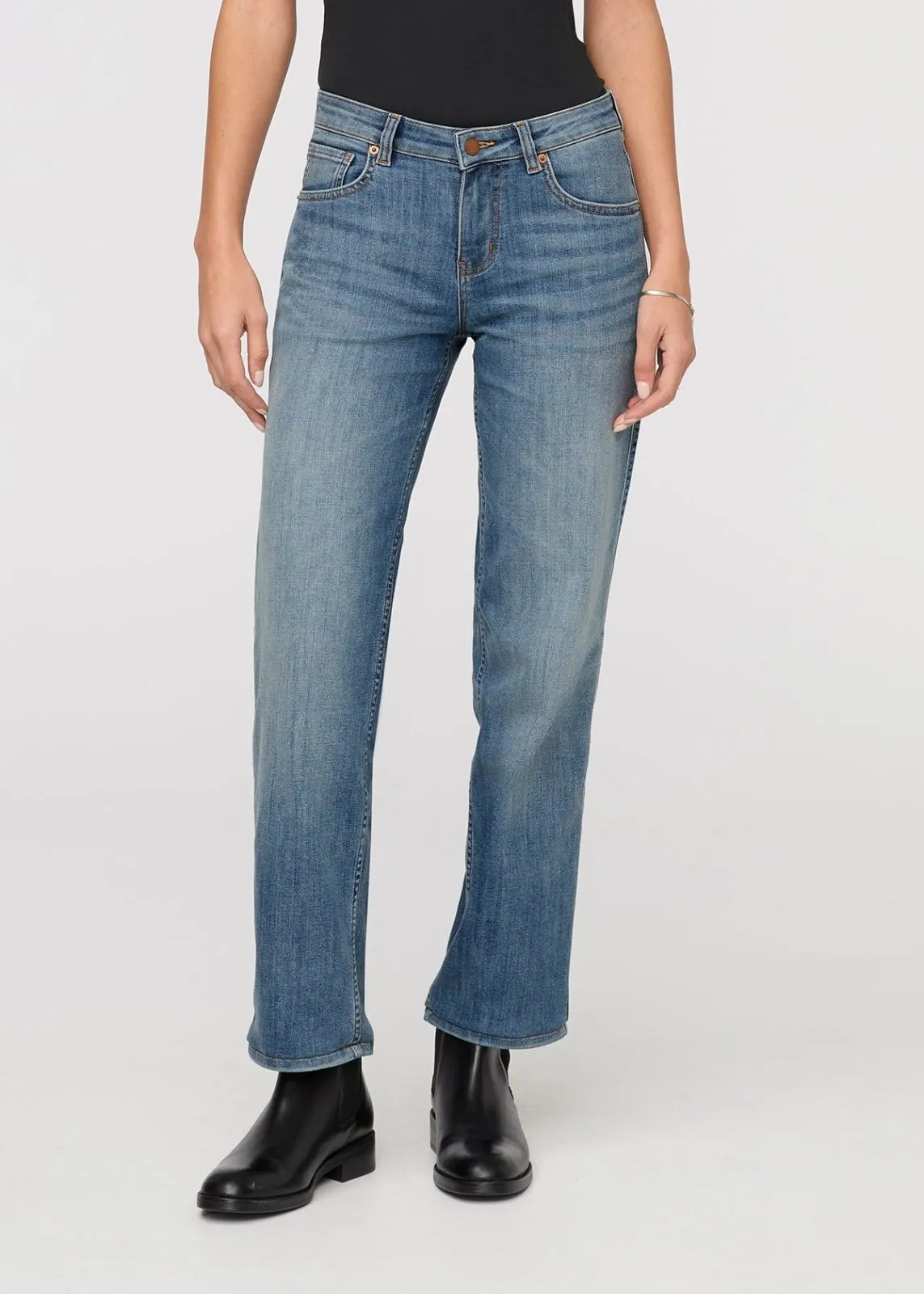 Performance Denim Mid Rise Straight - Blue Ash sold by DUER product image thumbnail 2