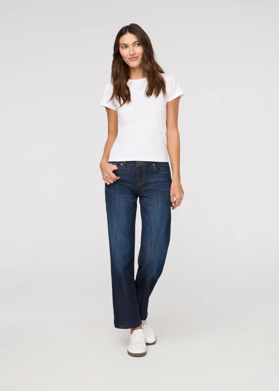 Performance Denim Mid Rise Straight - Marina Blue sold by DUER