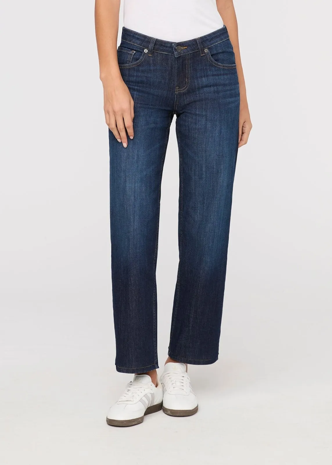 Performance Denim Mid Rise Straight - Marina Blue sold by DUER product image thumbnail 2