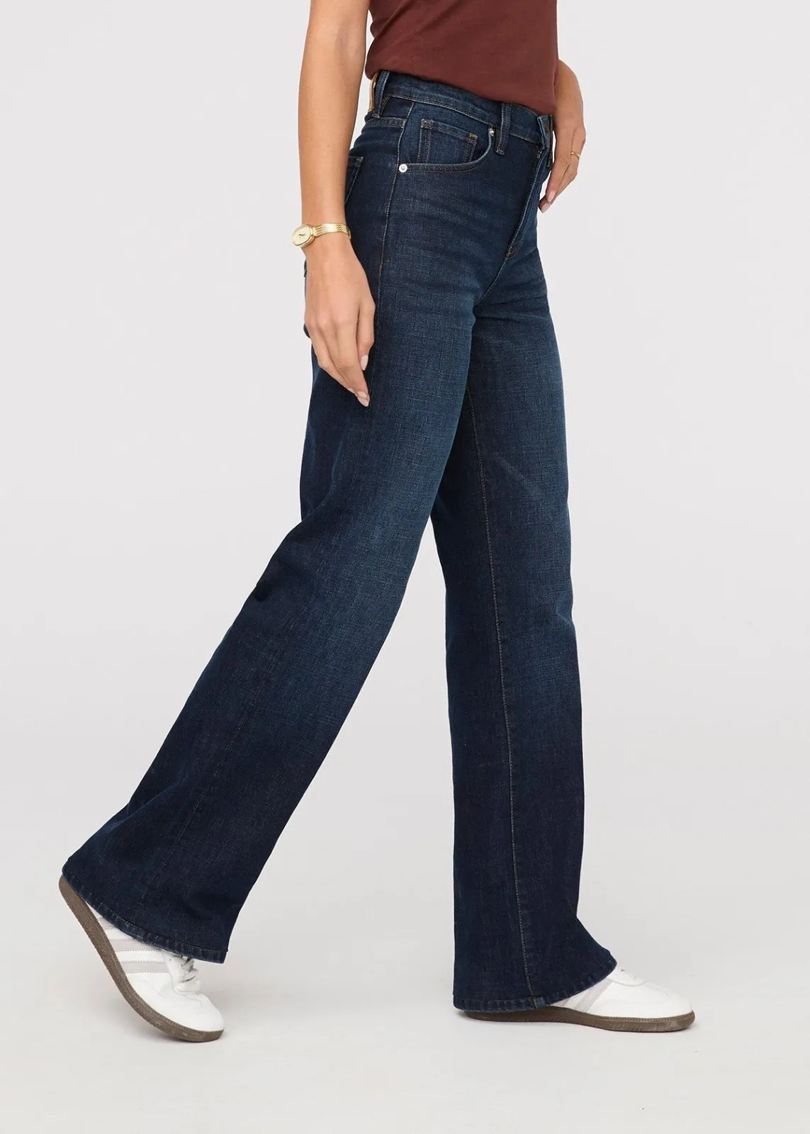 Midweight Denim Wide Leg (Zip Fly) - Moonlight Blue sold by DUER product image thumbnail 3