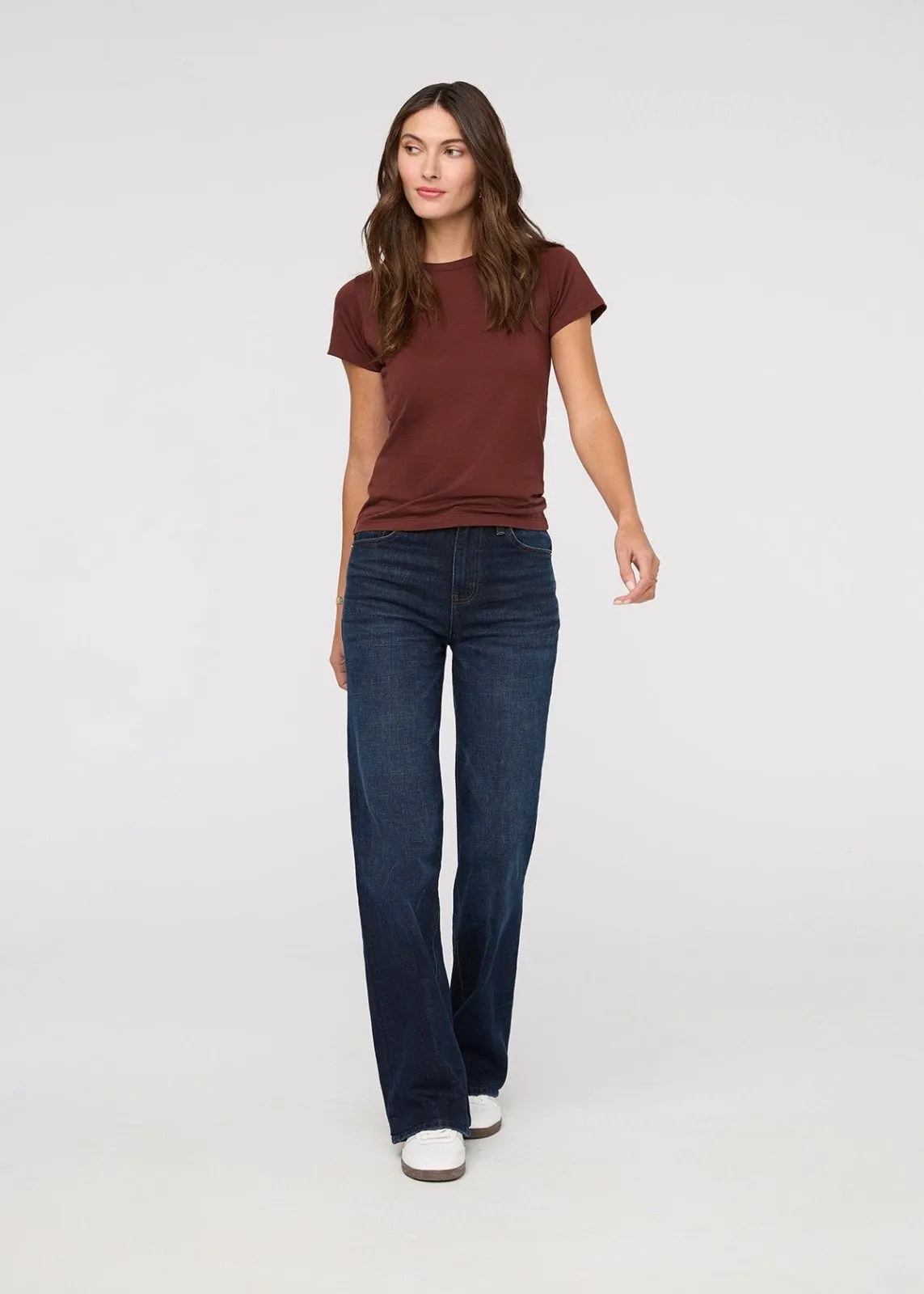 Midweight Denim Wide Leg (Zip Fly) - Moonlight Blue sold by DUER