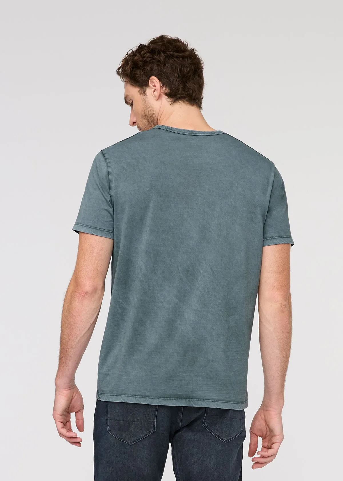 PurePima Vintage Pocket Tee - Washed Blue Spruce sold by DUER product image thumbnail 4