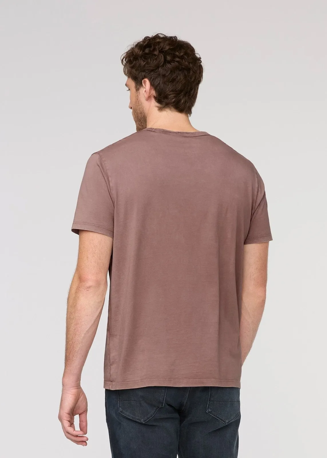 PurePima Vintage Pocket Tee - Washed Mauve sold by DUER product image thumbnail 4