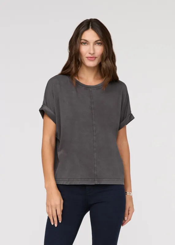 PurePima Vintage Dolman Tee - Washed Grey sold by DUER