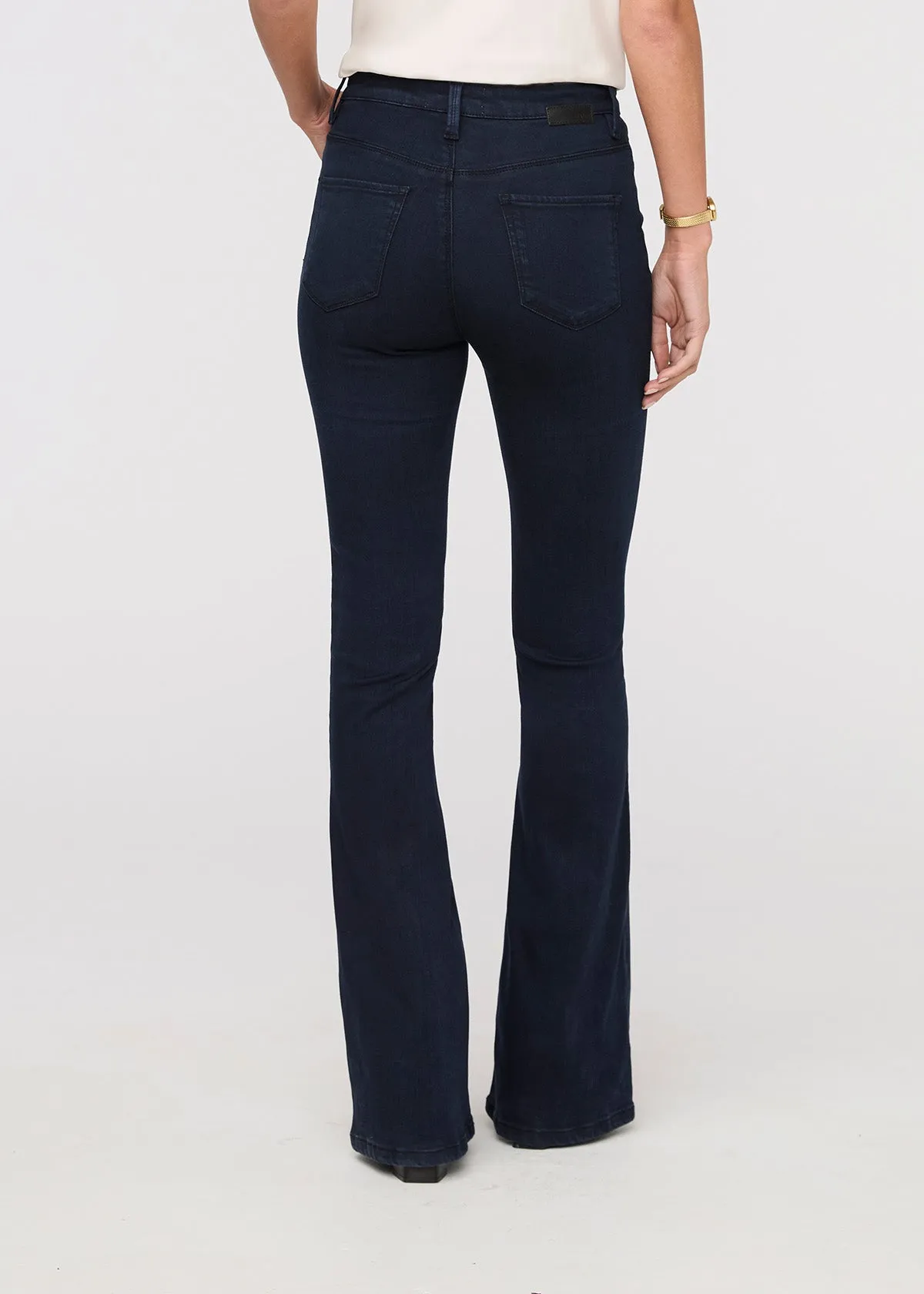 No Sweat Denim High Rise Flare - Dusk Blue sold by DUER product image thumbnail 4