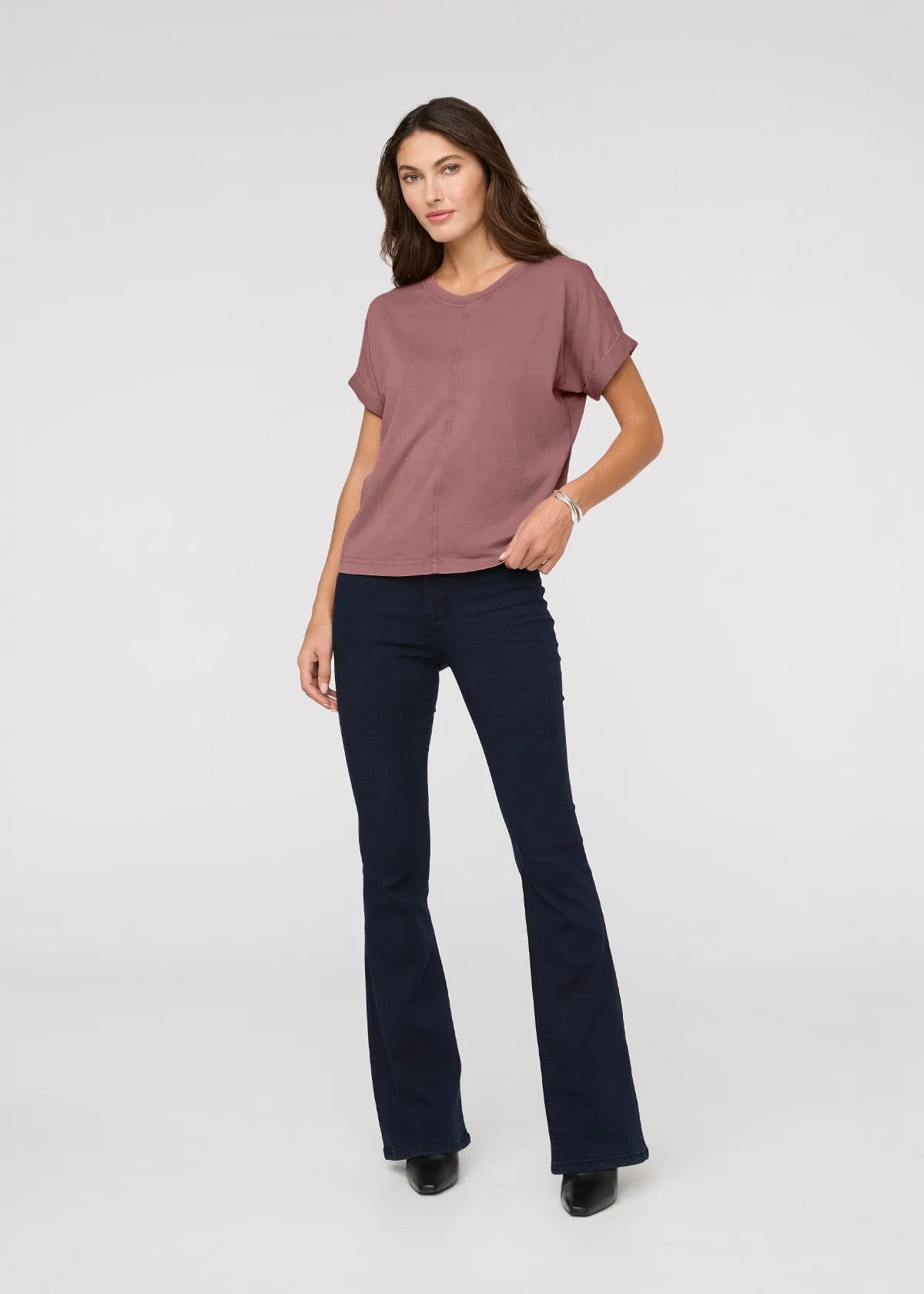 PurePima Vintage Dolman Tee - Washed Mauve sold by DUER product image thumbnail 2