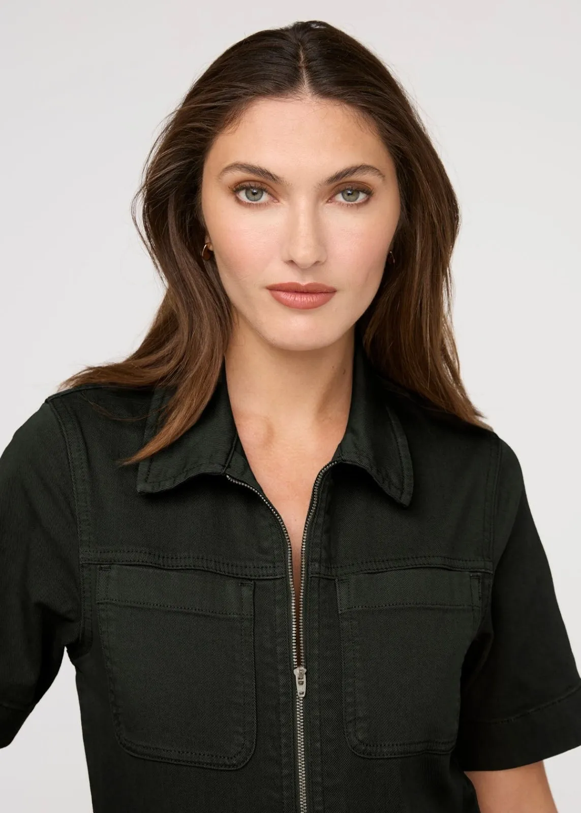 LuxTwill Boiler Suit - Evergreen sold by DUER product image thumbnail 4