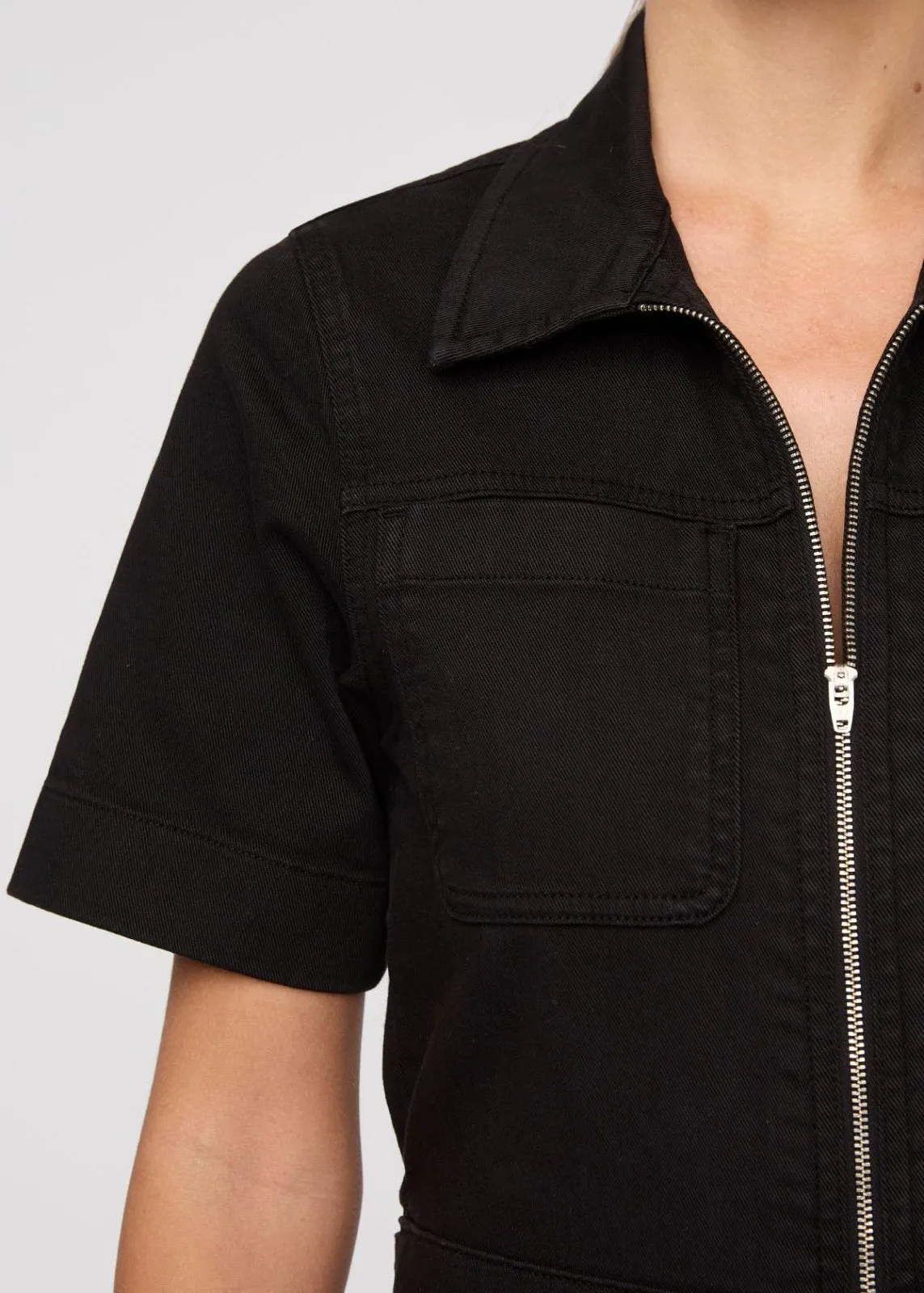 LuxTwill Boiler Suit - Black sold by DUER product image thumbnail 4