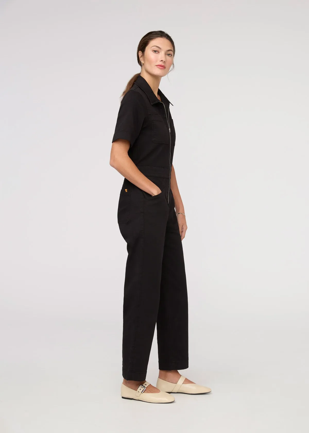 LuxTwill Boiler Suit - Black sold by DUER product image thumbnail 2