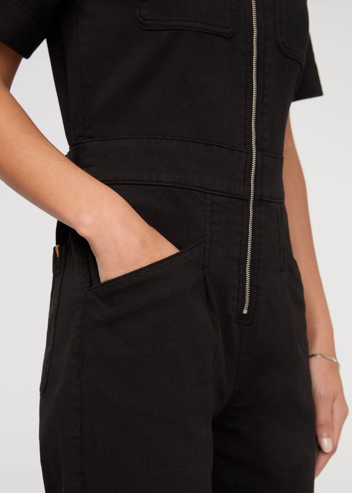 LuxTwill Boiler Suit - Black sold by DUER product image thumbnail 5