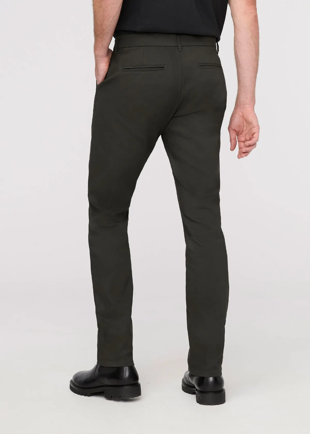 NuStretch Slim Straight Trouser - Evergreen sold by DUER product image thumbnail 4