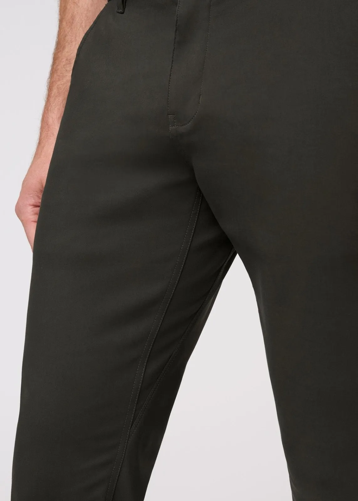 NuStretch Slim Straight Trouser - Evergreen sold by DUER product image thumbnail 5