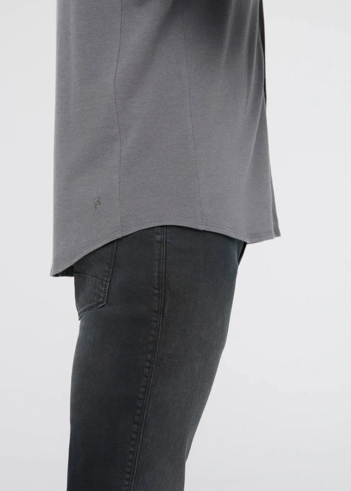 Air Flow Pique Button Down - Charcoal sold by DUER product image thumbnail 5