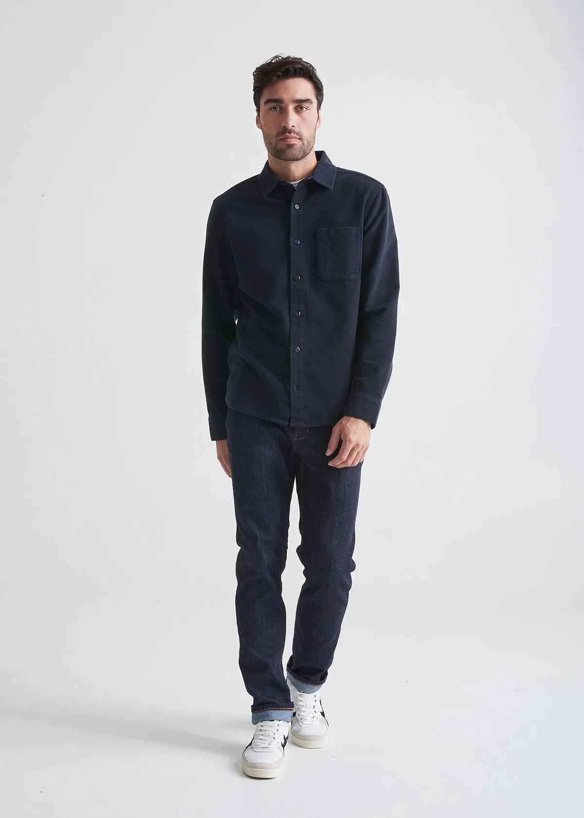 No Sweat Moleskin Shirt - Navy sold by DUER product image thumbnail 2