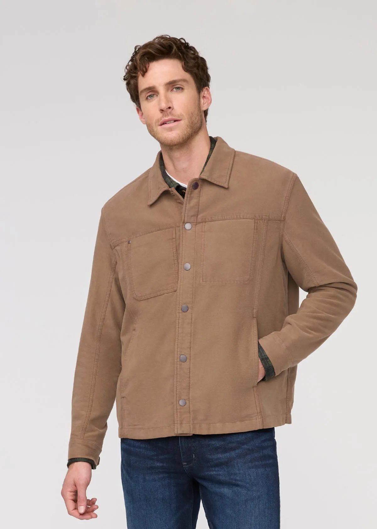 No Sweat Moleskin Jacket - Dark Walnut sold by DUER