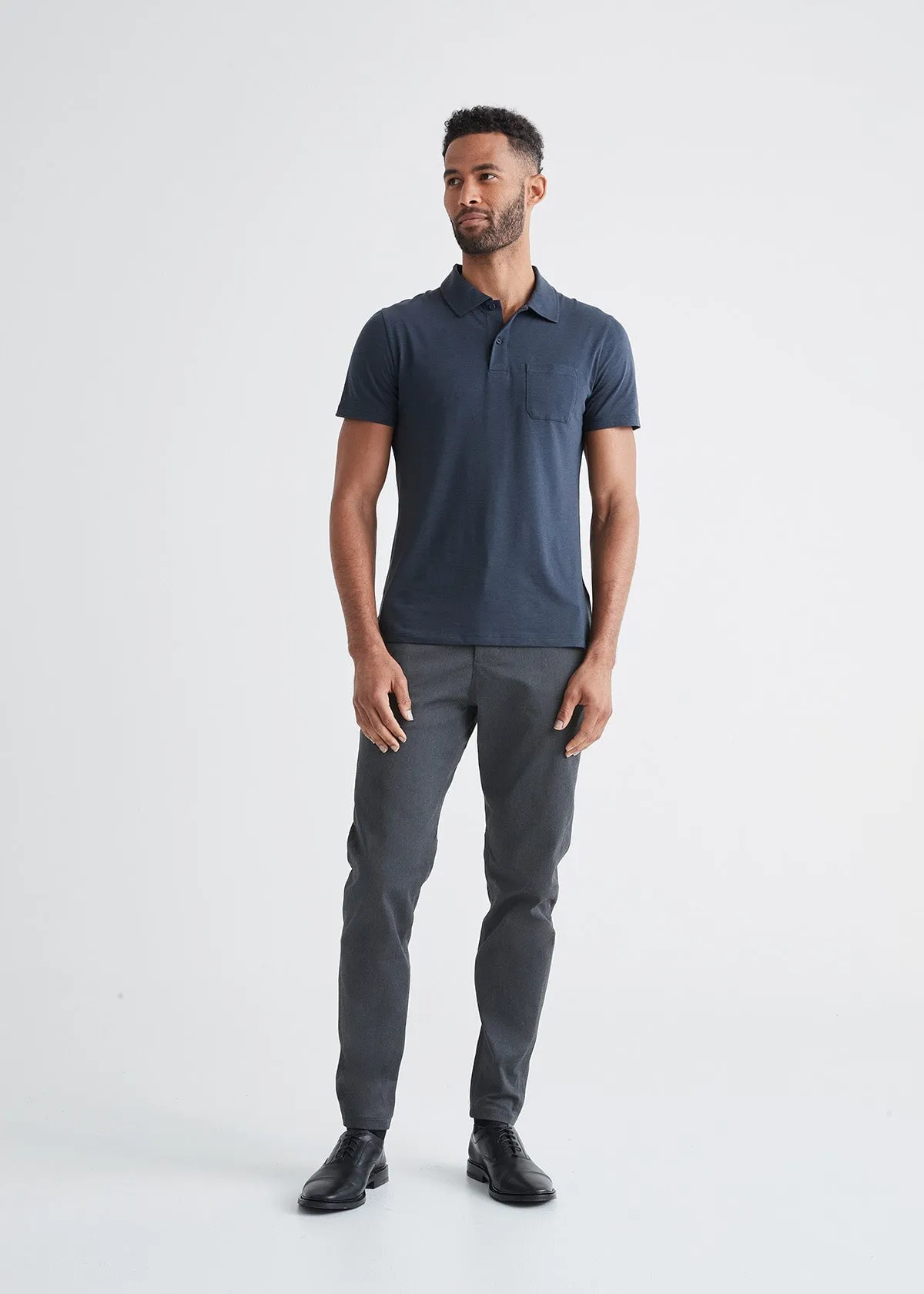 Smart Stretch Tech Trouser - Charcoal Heather sold by DUER