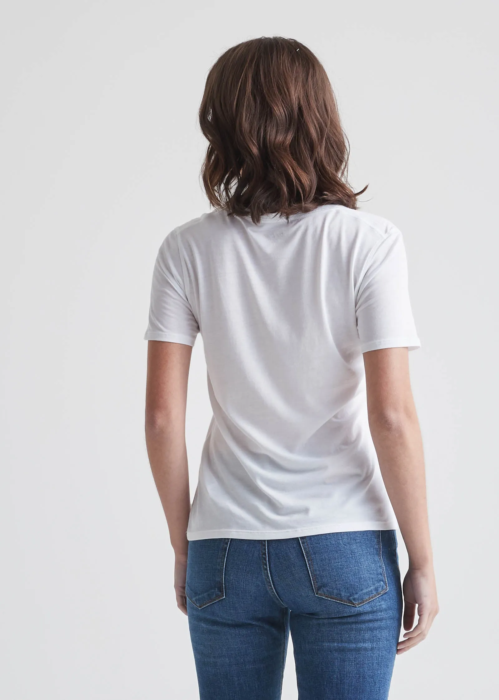 The Only Tee V-Neck - White sold by DUER product image thumbnail 4