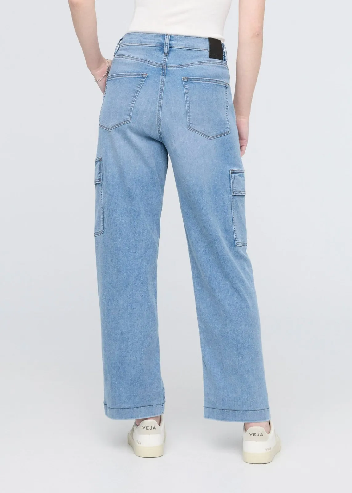 Performance Denim Lite High Rise Cargo - Pacific sold by DUER product image thumbnail 4