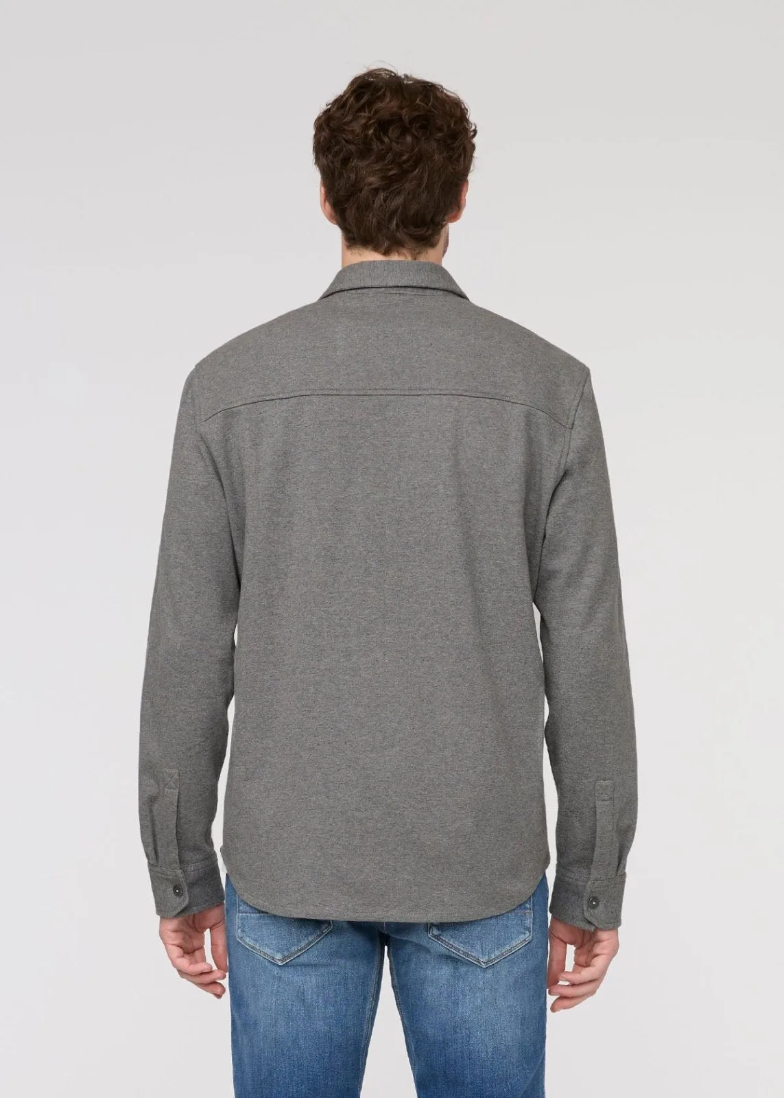 Performance Flannel Button Down - Heather Grey sold by DUER product image thumbnail 4