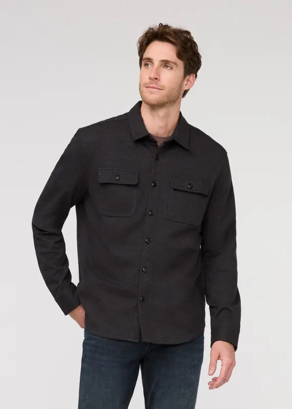 Performance Flannel Button Down - Heather Black sold by DUER