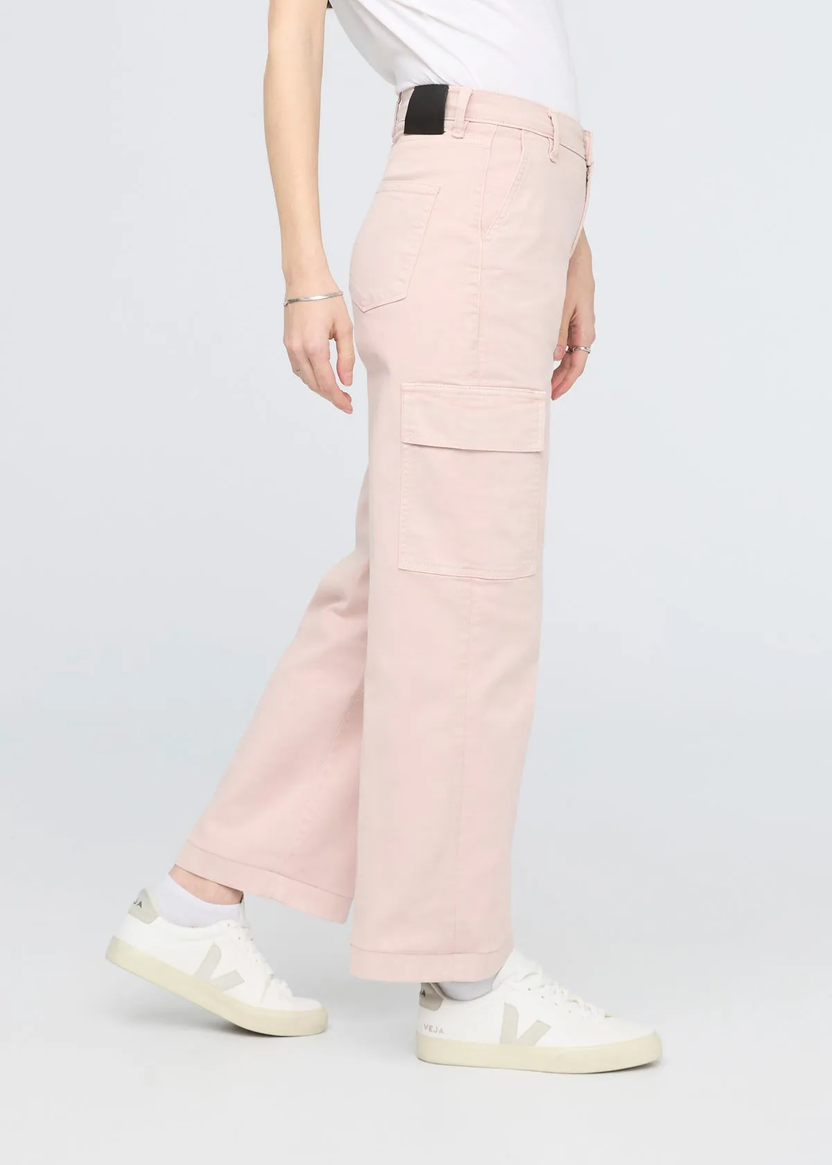 LuxTwill High Rise Cargo Pant - Soft Rose sold by DUER product image thumbnail 3