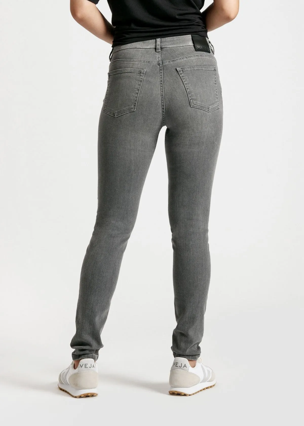 Performance Denim Mid Rise Skinny - Grey sold by DUER product image thumbnail 4