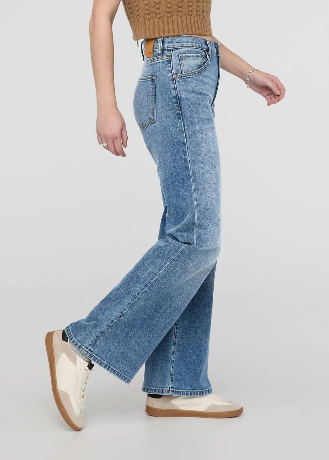 Midweight Denim Wide Leg (Zip Fly) - Vintage Blue sold by DUER product image thumbnail 4