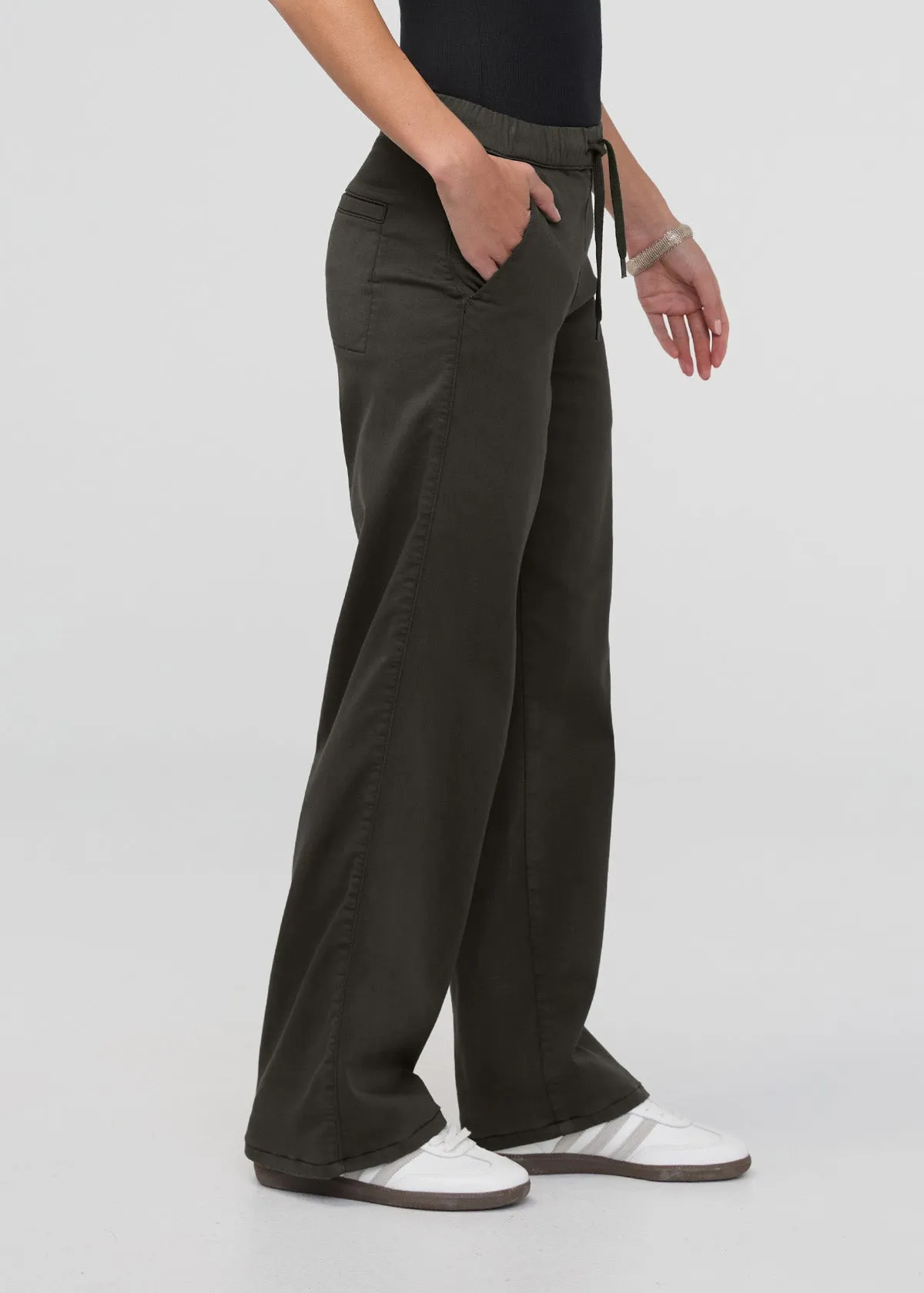 No Sweat Wide Leg Pant - Evergreen sold by DUER product image thumbnail 3