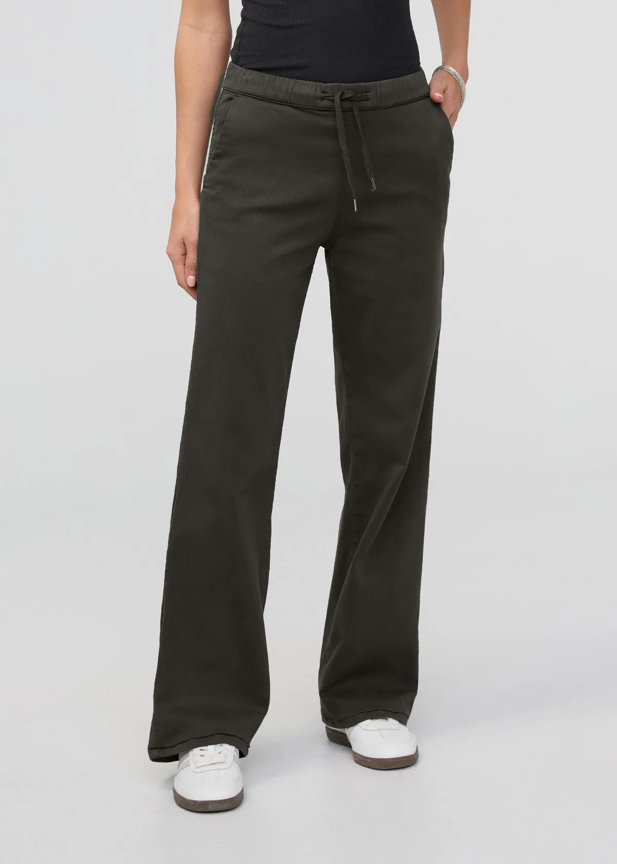 No Sweat Wide Leg Pant - Evergreen sold by DUER product image thumbnail 2