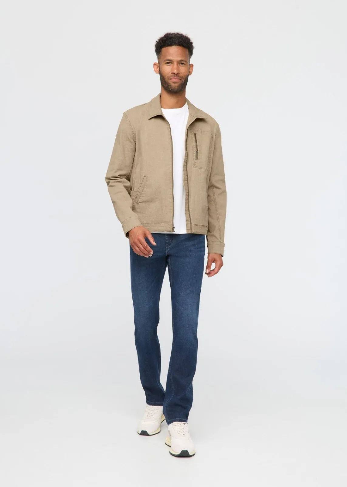 Stretch Canvas Utility Jacket - Tan sold by DUER product image thumbnail 2