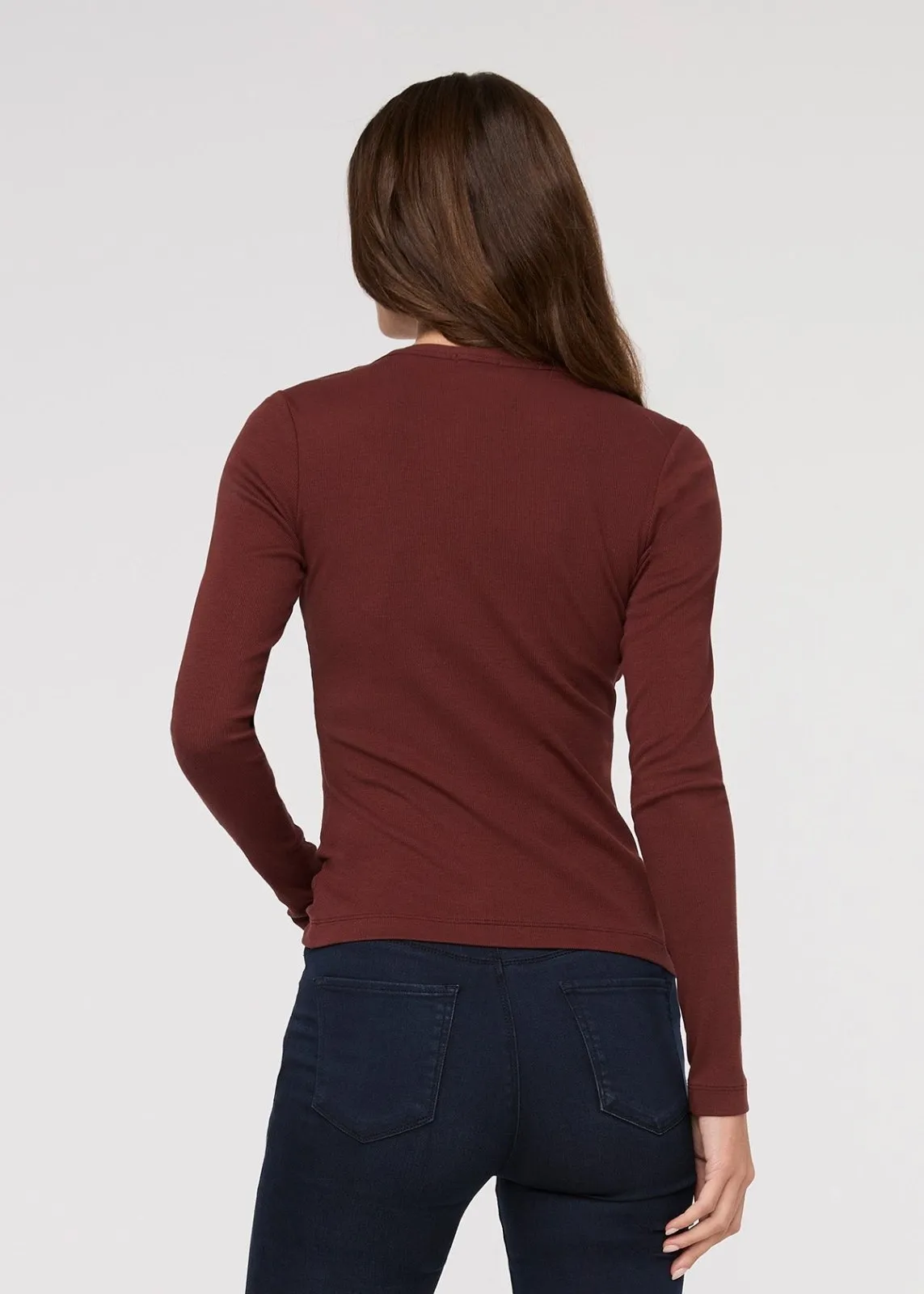 Ribbed Pima Fitted Button Down - Rich Maroon sold by DUER product image thumbnail 4