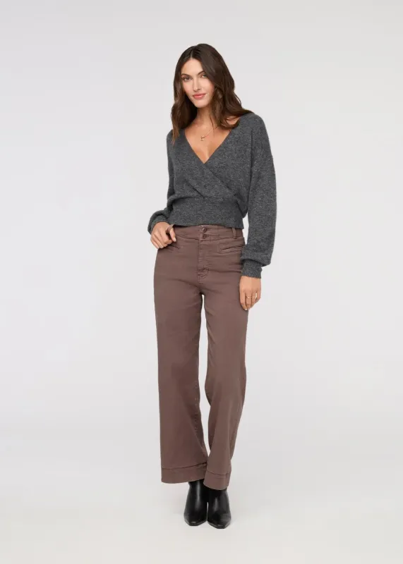 LuxTwill High Rise Trouser - Claystone sold by DUER