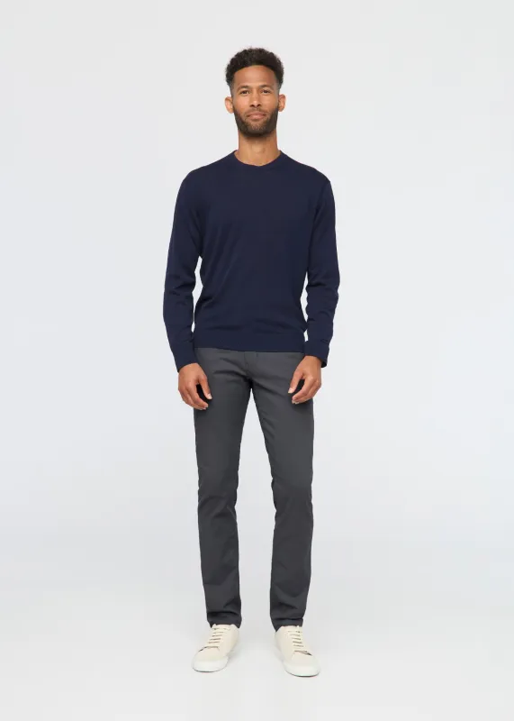 NuStretch Slim Straight Trouser - Charcoal sold by DUER