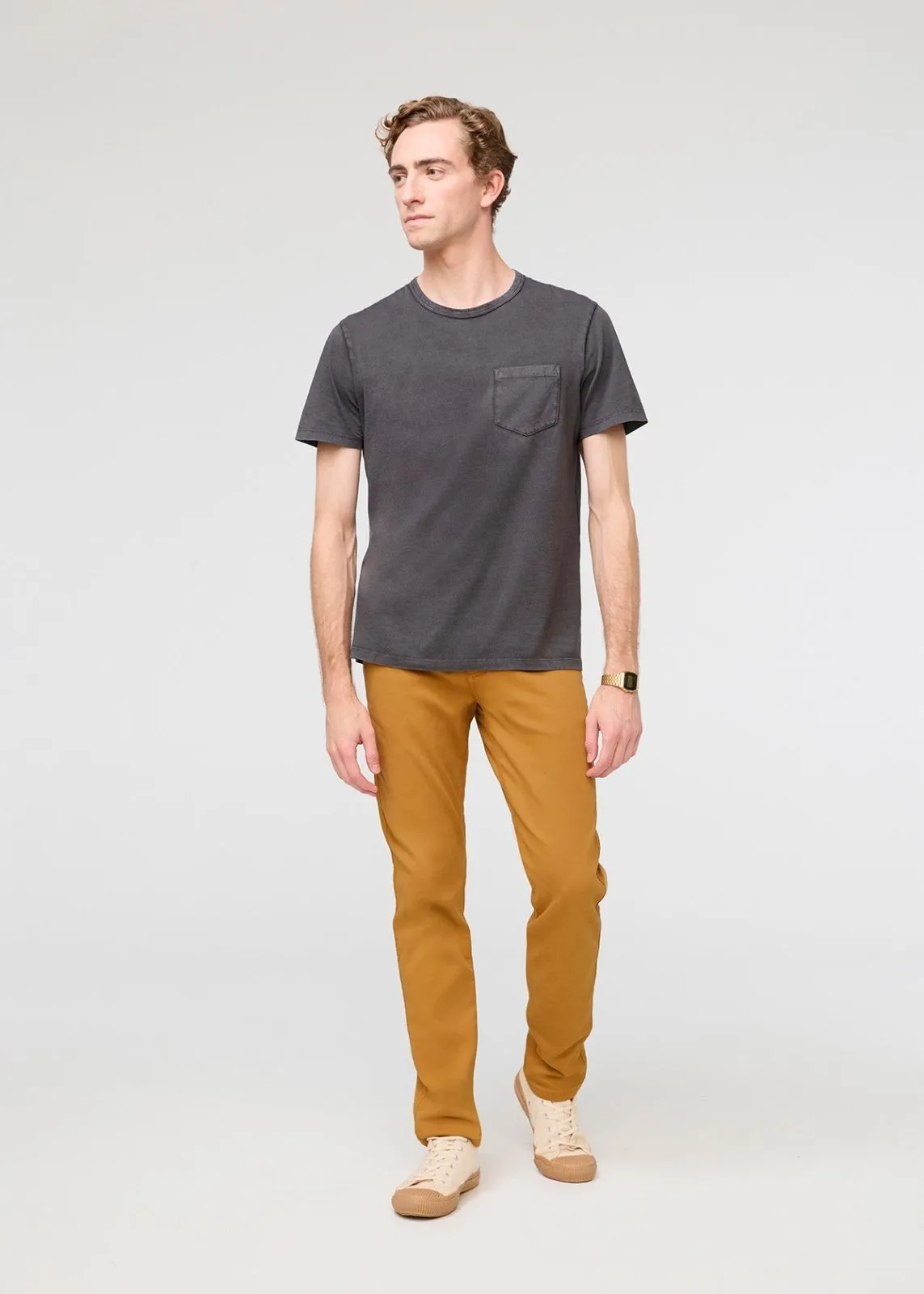 PurePima Vintage Pocket Tee - Washed Grey sold by DUER product image thumbnail 2