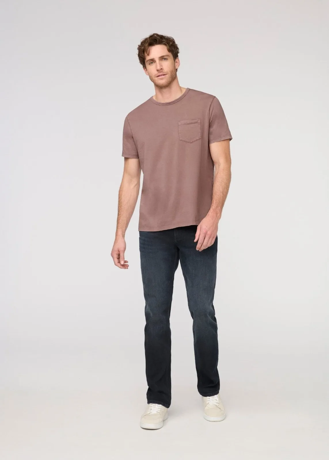 PurePima Vintage Pocket Tee - Washed Mauve sold by DUER product image thumbnail 2