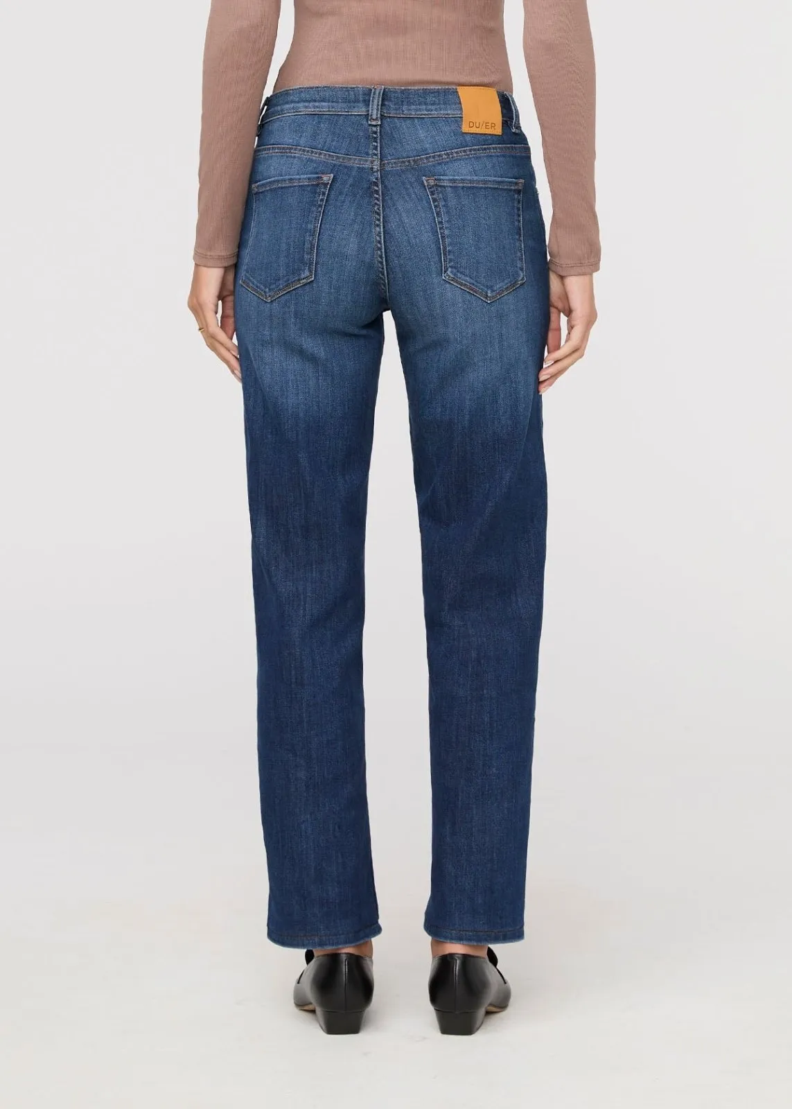 Performance Denim Mid Rise Straight - Blue Cascade sold by DUER product image thumbnail 4