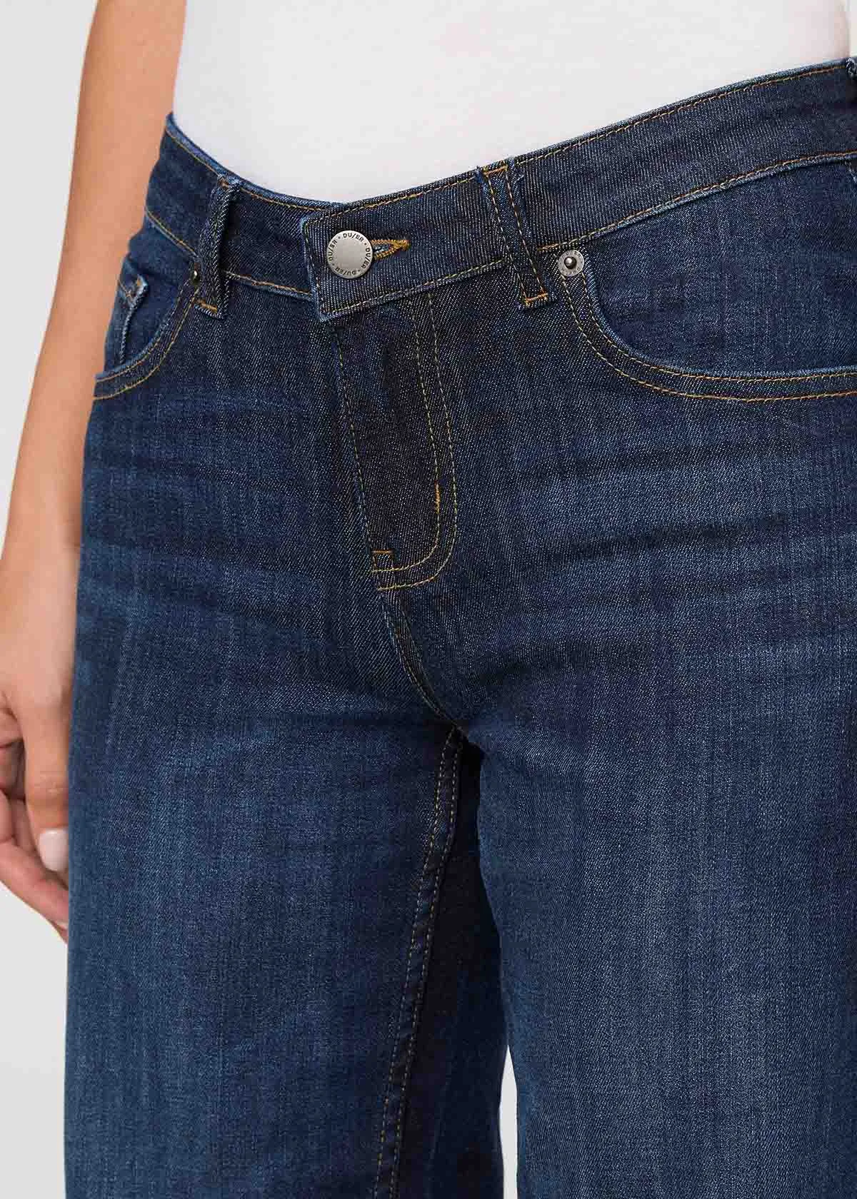 Performance Denim Mid Rise Straight - Marina Blue sold by DUER product image thumbnail 5