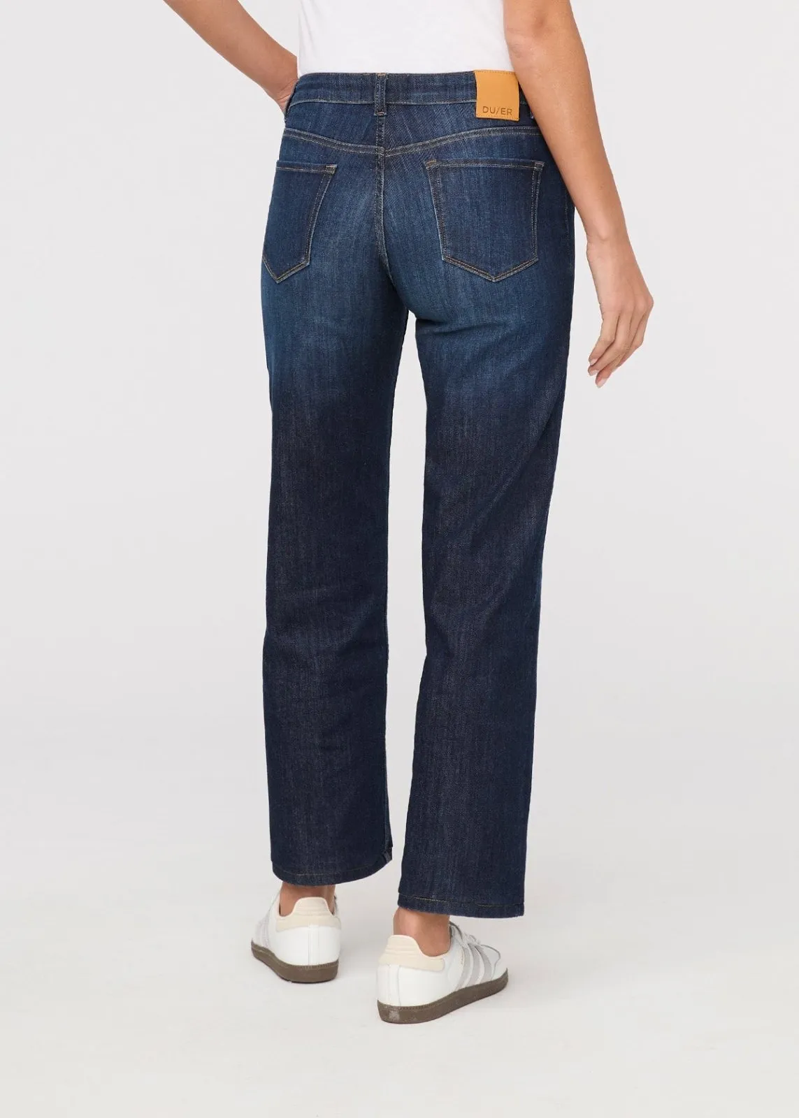 Performance Denim Mid Rise Straight - Marina Blue sold by DUER product image thumbnail 4