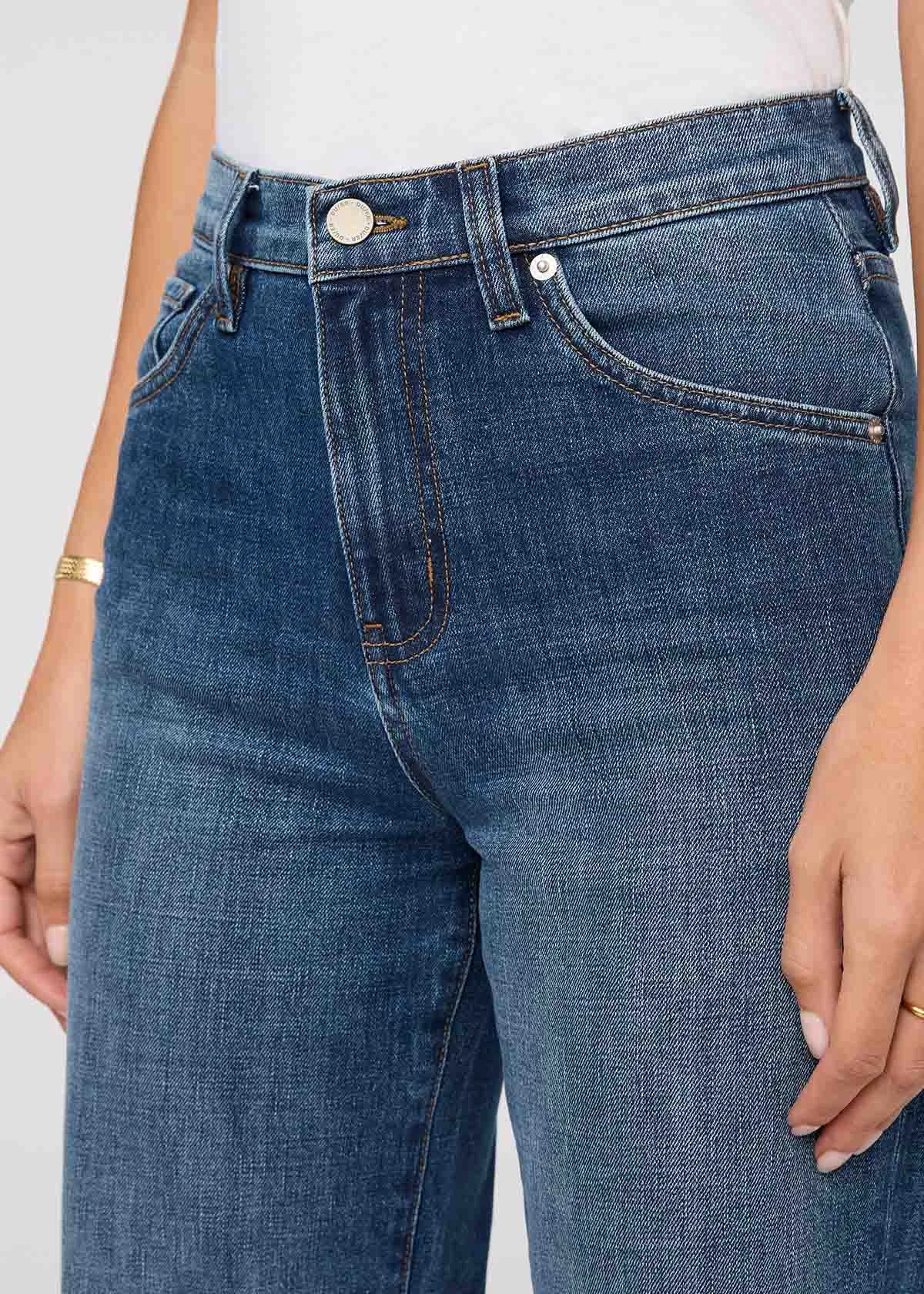 Midweight Denim Wide Leg (Zip Fly) - Blue Hudson sold by DUER product image thumbnail 5