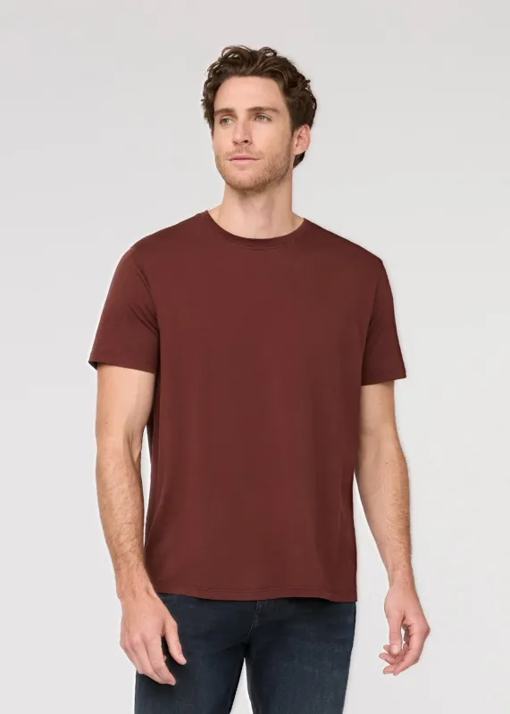 PurePima Only Tee - Rich Maroon sold by DUER
