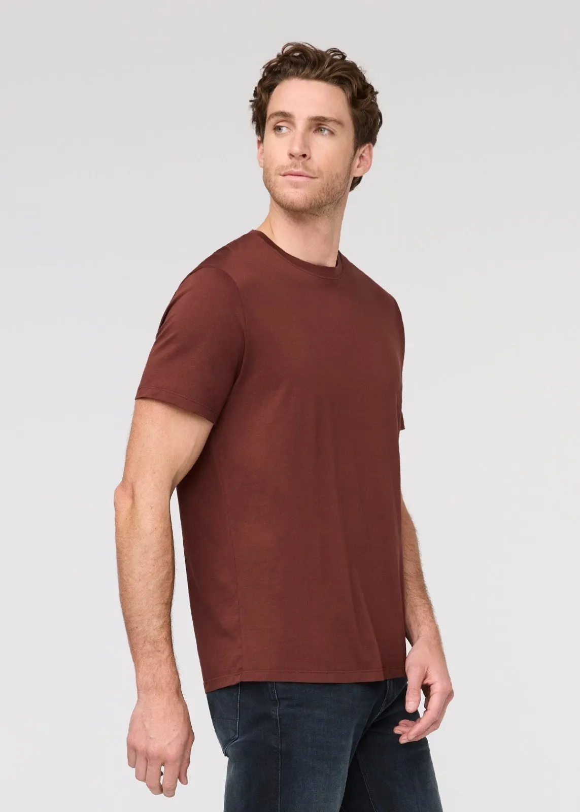 PurePima Only Tee - Rich Maroon sold by DUER product image thumbnail 3