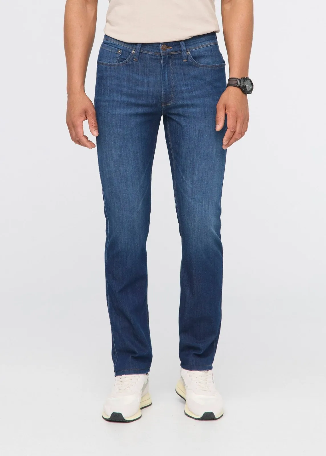 Performance Denim Lite Slim Straight - Worn In Indigo sold by DUER product image thumbnail 2