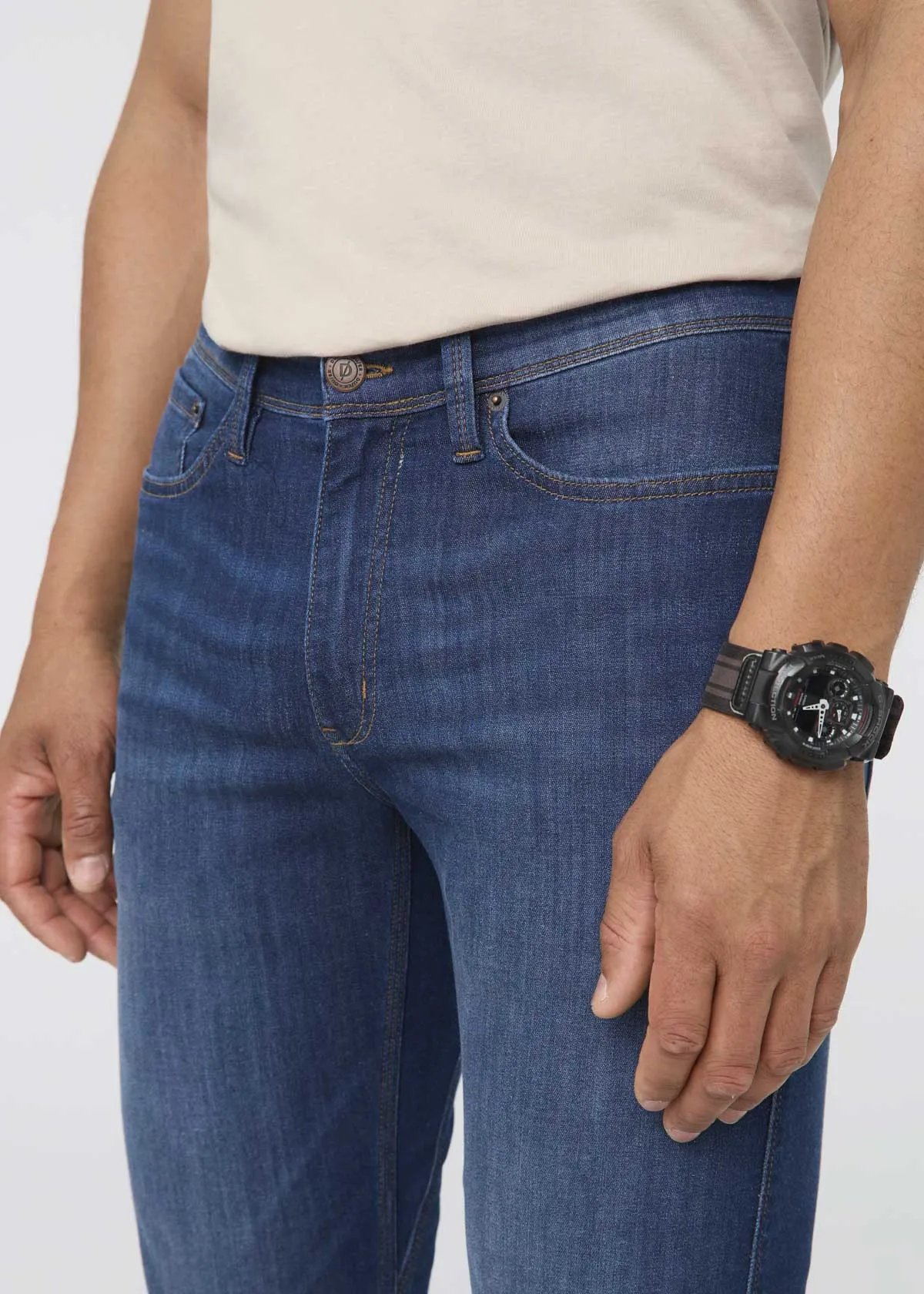 Performance Denim Lite Slim Straight - Worn In Indigo sold by DUER product image thumbnail 5